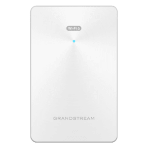Grandstream Indoor Wi-Fi 6 AX1800 Access Point, 2×2:2 2.4G/5G, 1x GbE PoE, 2x GbE with PSE, 1x GbE, up to 100m coverage, up to 256 wireless clients